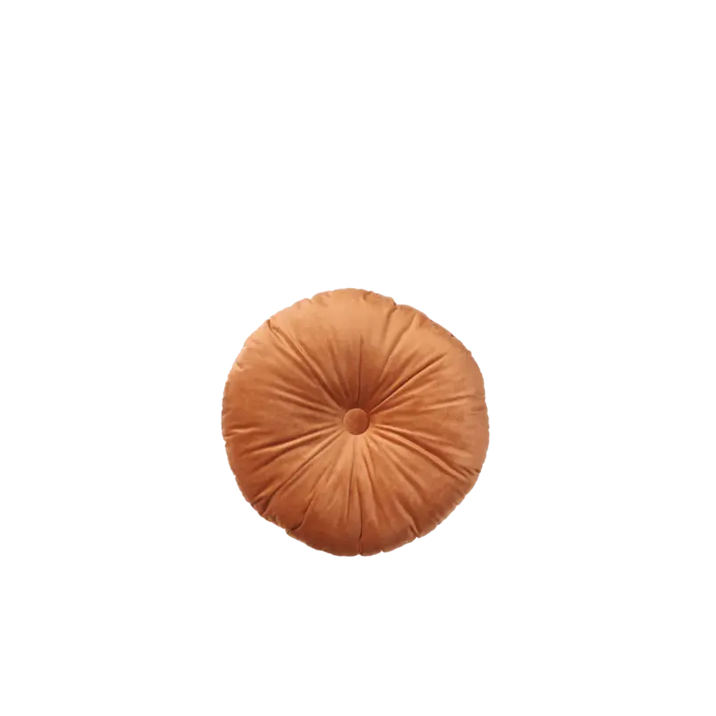 Kussen velour rond roest 40 cm