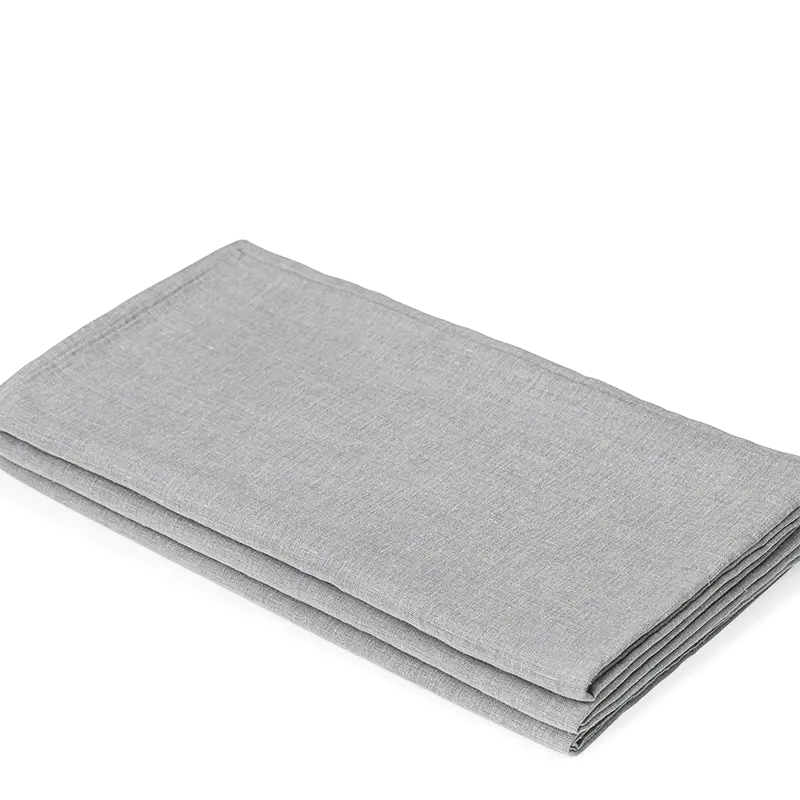 Laken Linnenlook Grijs 220x220 cm