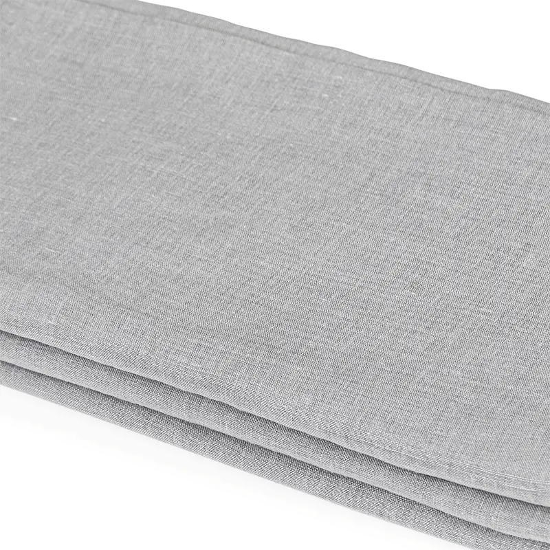 Laken Linnenlook Grijs 220x220 cm