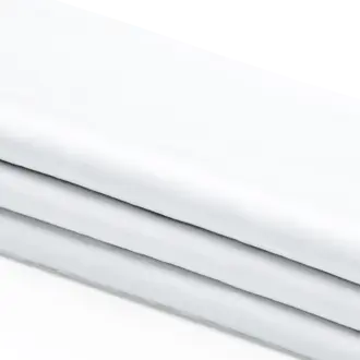 Laken wit met satijnband 270*140cm
