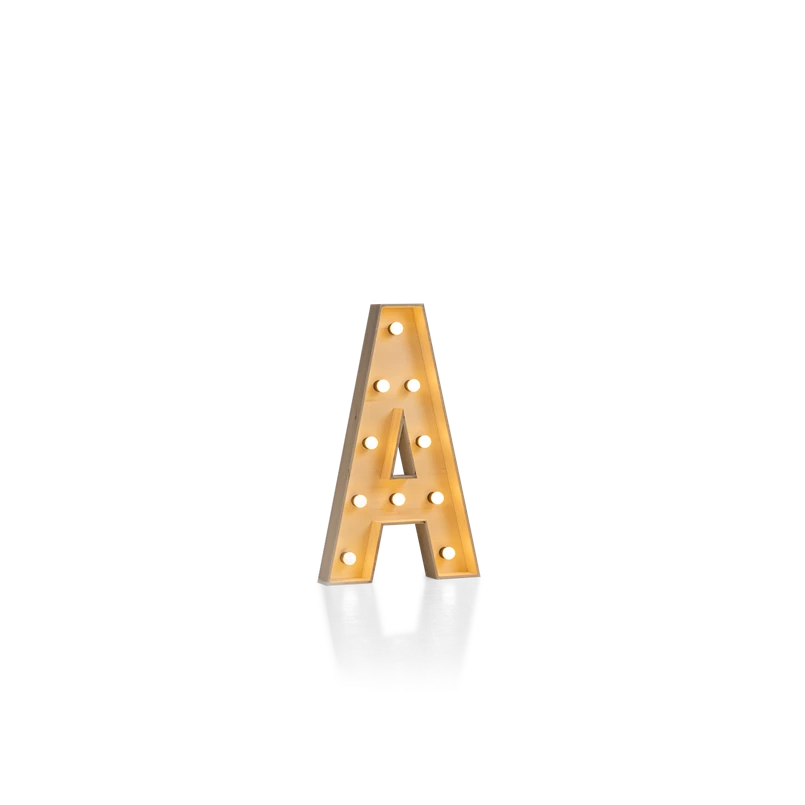 LED letter A