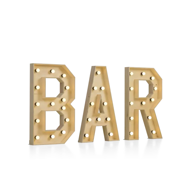 LED letter BAR