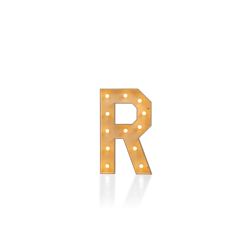 LED letter R