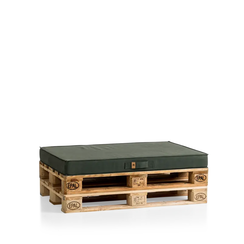 Lounge hocker olijfgroen