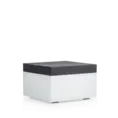 Lounge hocker Weelderig Wit