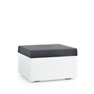 Lounge hocker Weelderig Wit