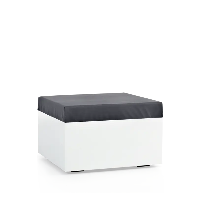 Lounge hocker Weelderig Wit