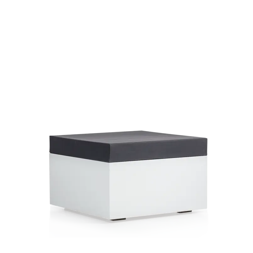 Lounge hocker Weelderig Wit