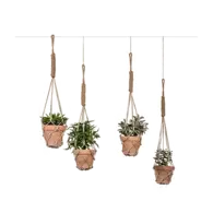 Macramé hanger incl. kunsthangplant