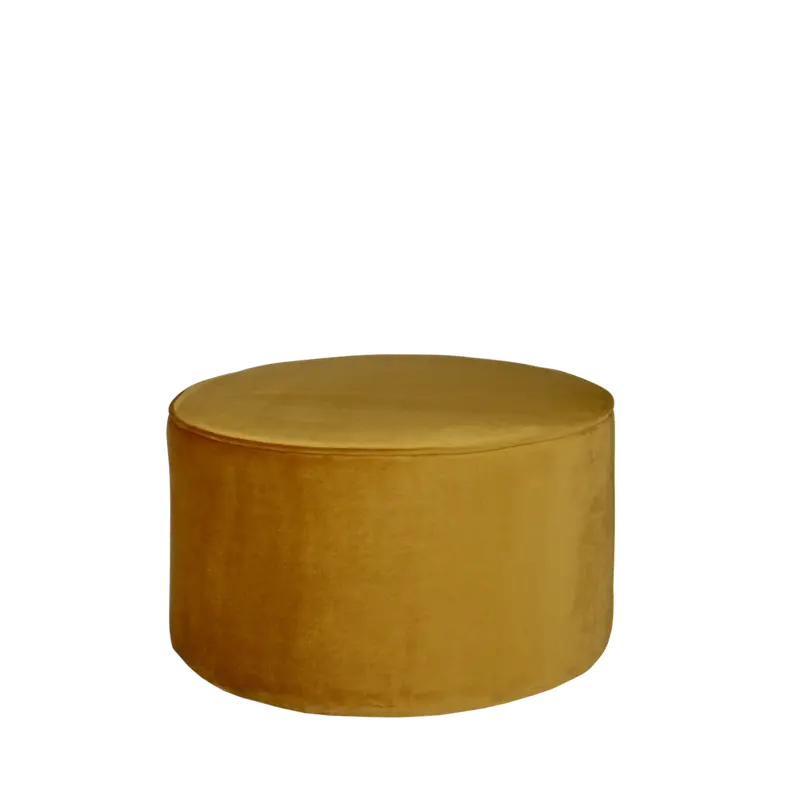 Poef Velour - Oker Large