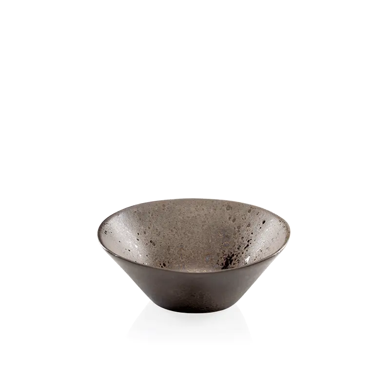 Rustico bowl stone black 15.3cm