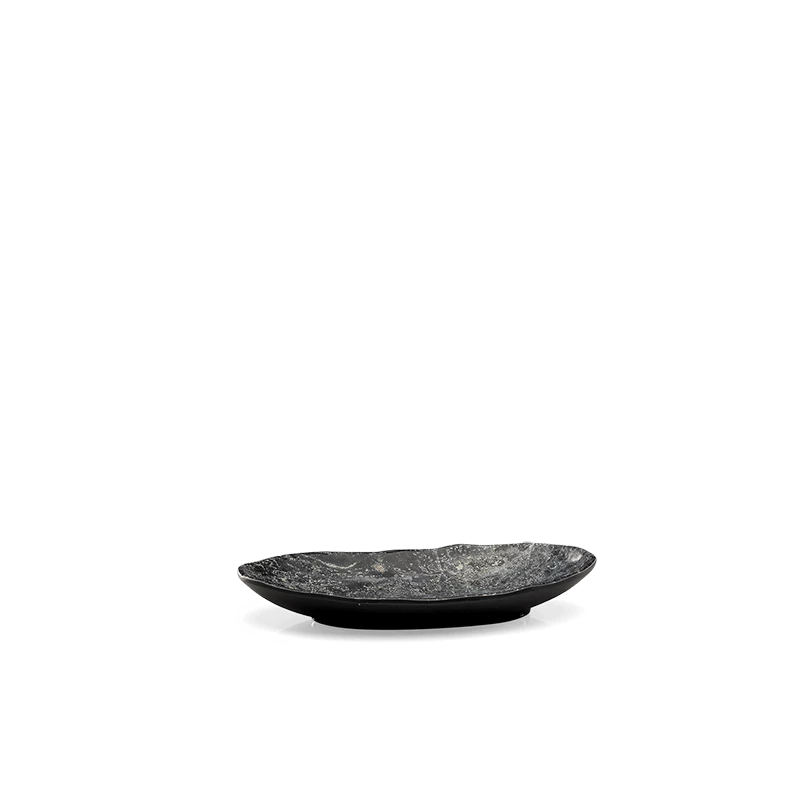 Schaal Endure ovaal marmer zwart - 26 x 15,5 cm