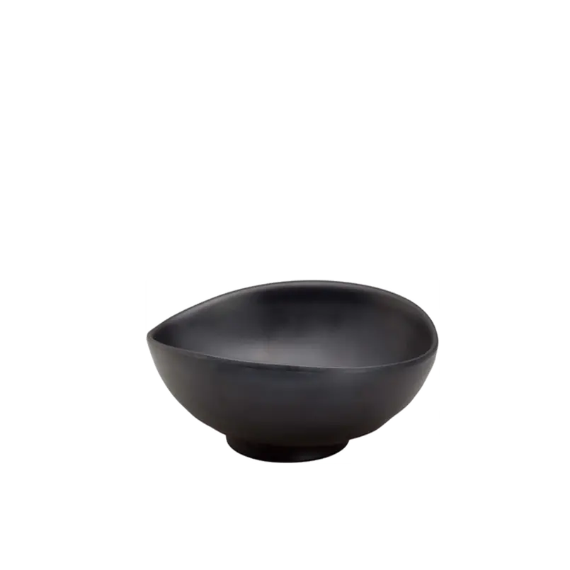 Schaal Oriental ovaal zwart 20.5x17cm