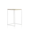Statafel Eigentijds Eiken open frame wit 70x70 cm