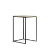 Statafel Eigentijds Eiken open frame zwart 70x70 cm