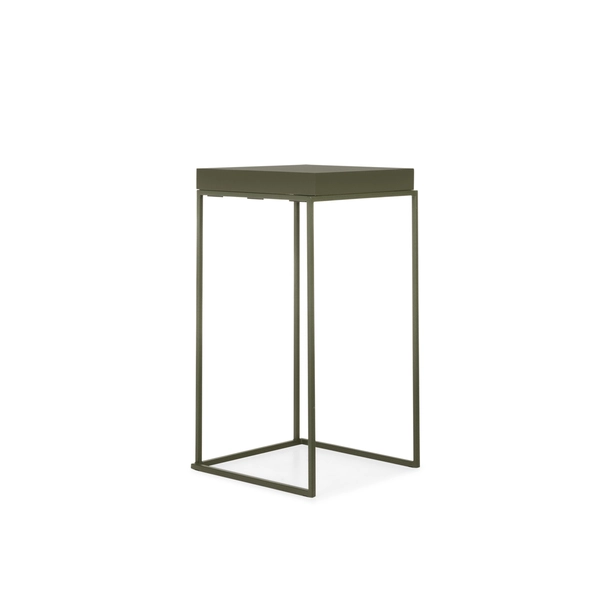 Statafel open frame olijfgroen