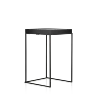 Statafel Zwoel Zwart XL open frame 70x70 cm