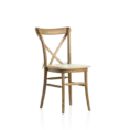 Stoel Crossback Venetië met kussen