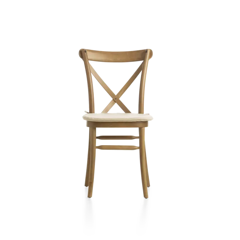 Stoel Crossback Venetië met kussen