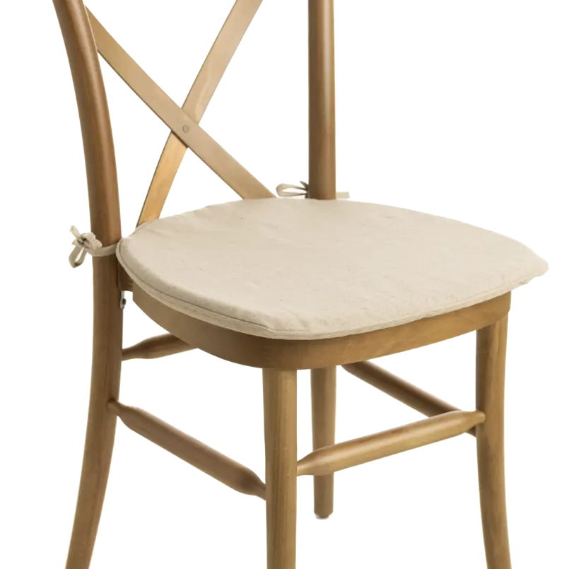 Stoel Crossback Venetië met kussen
