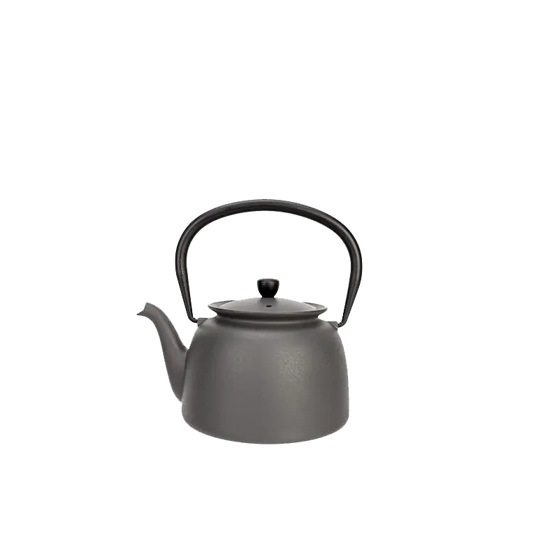 Theepot gietijzer antraciet 0,92L