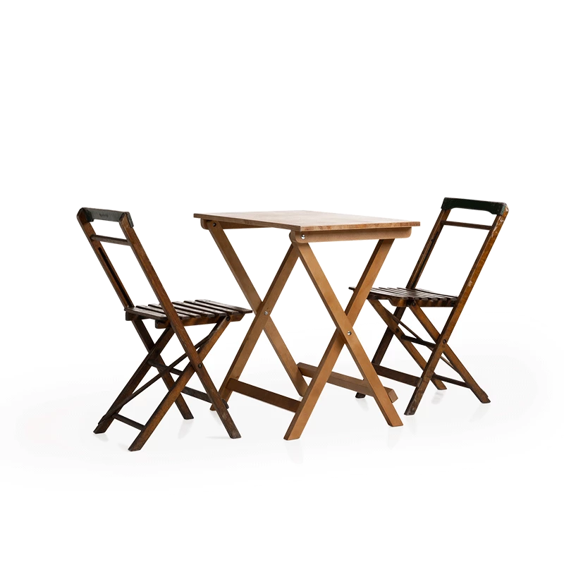 Vintage houten klapstoel
