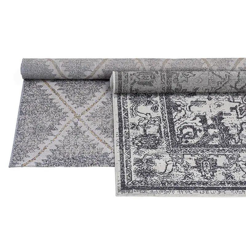 Vloerkleed met Print - Grijs - 160x230 cm