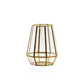 Windlicht goud Hexagon - large 21.5x16.5cm