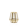 Windlicht goud Hexagon - small 14x13cm